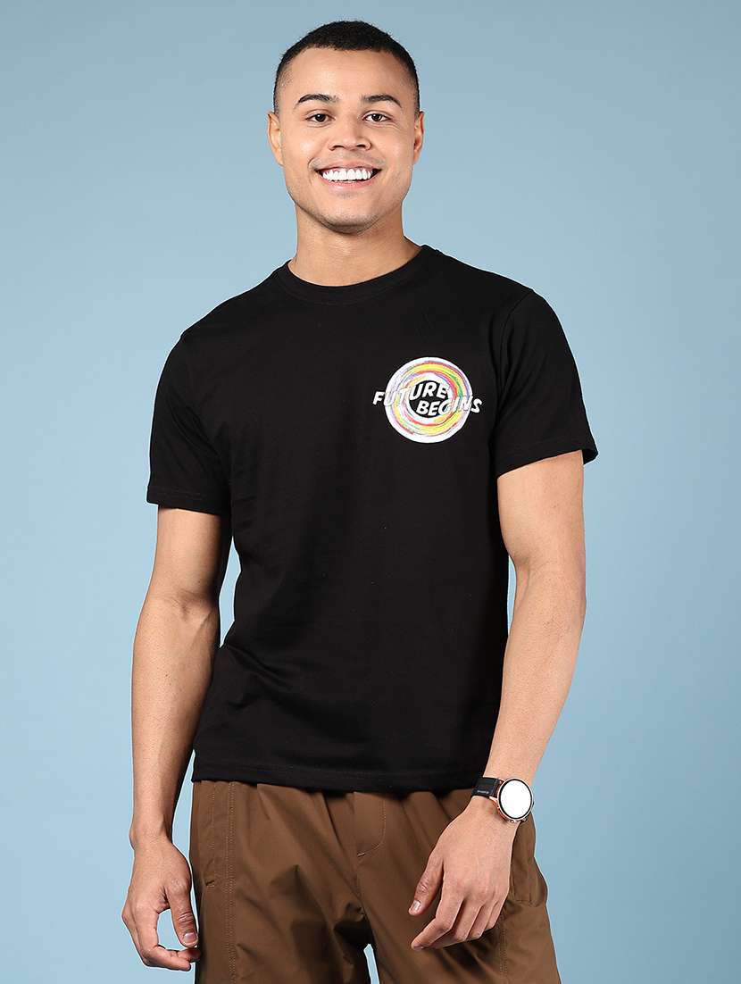 men printed short sleeve regular fit t-shirt - 21874335 -  Standard Image - 1