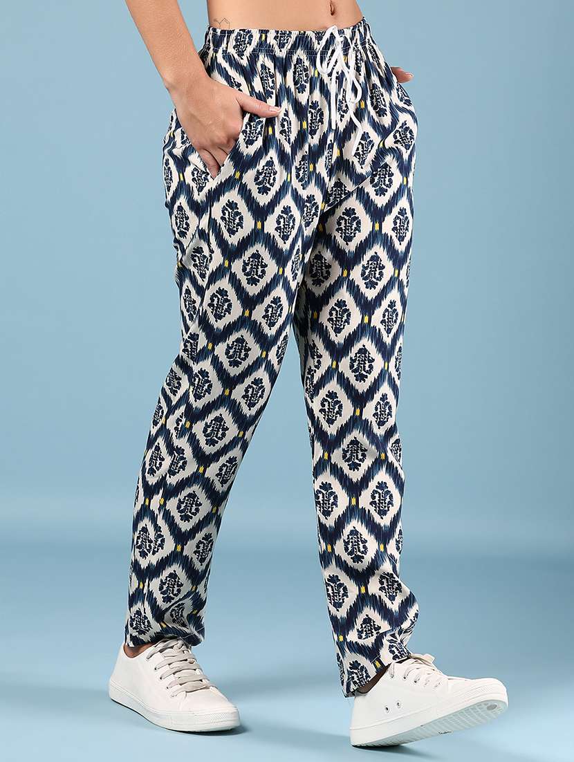 women printed low rise loungewear pajamas - 21874366 -  Standard Image - 1