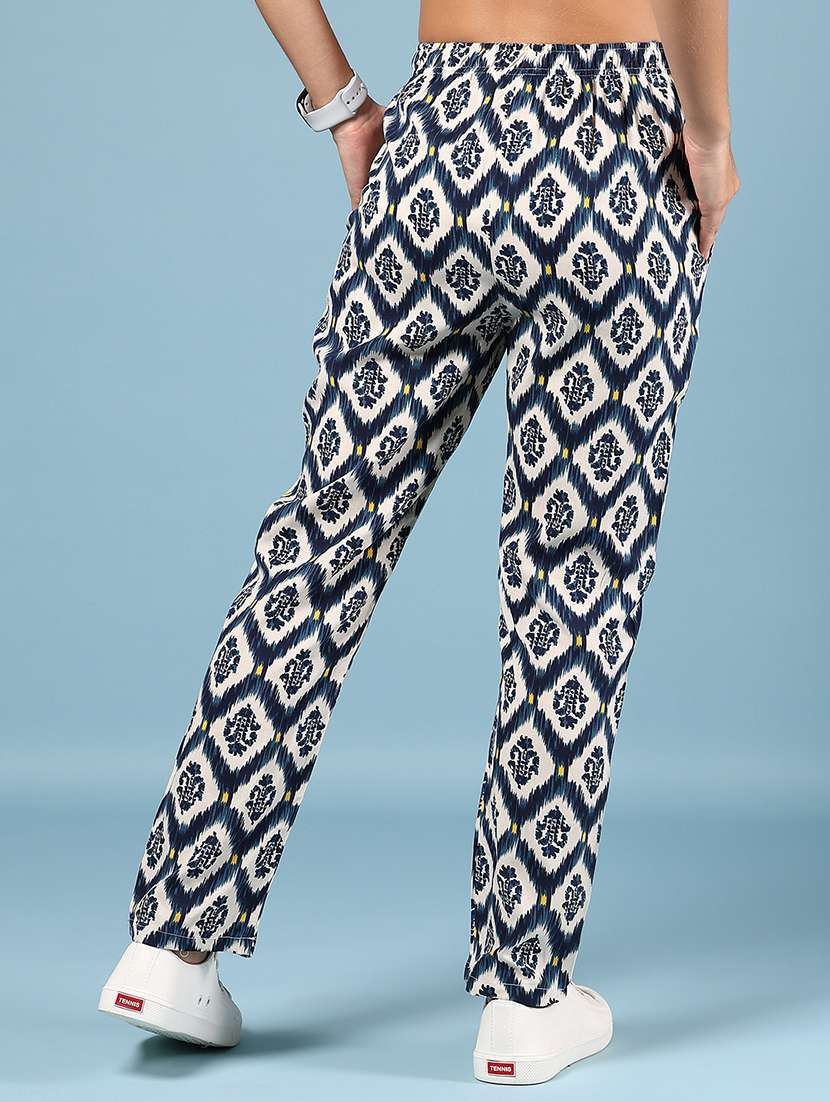 women printed low rise loungewear pajamas - 21874366 -  Standard Image - 4