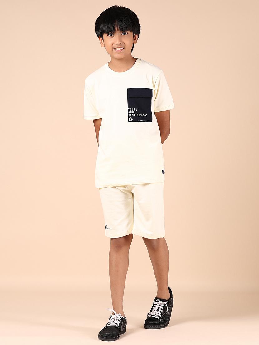 boys printed short sleeves co-ord set - 21874389 - Standard Image - 1