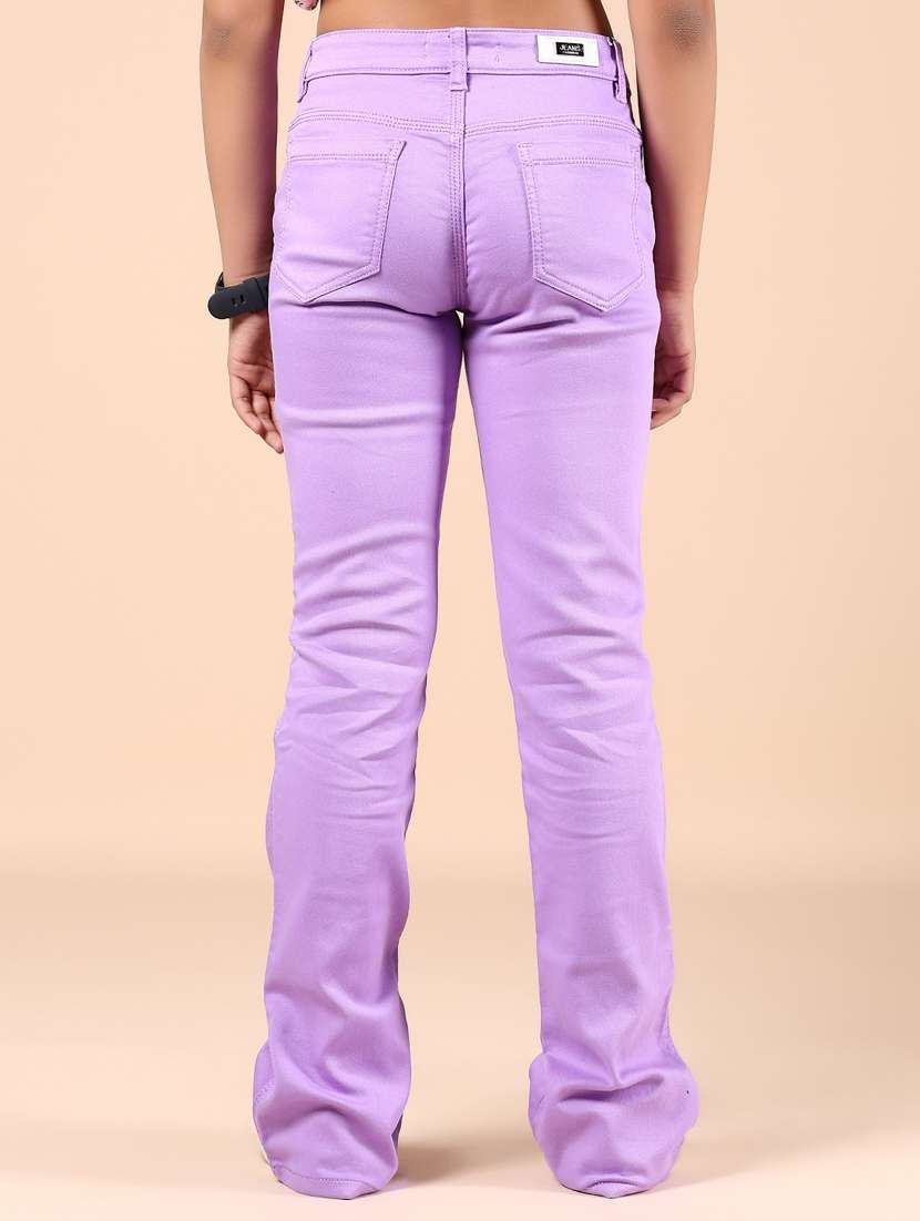 girls solid mid rise bootcut jeans - 21874390 -  Standard Image - 1