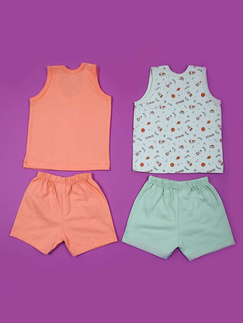 kids pack of 2 printed twin sets  - 21874397 -  Standard Image - 1