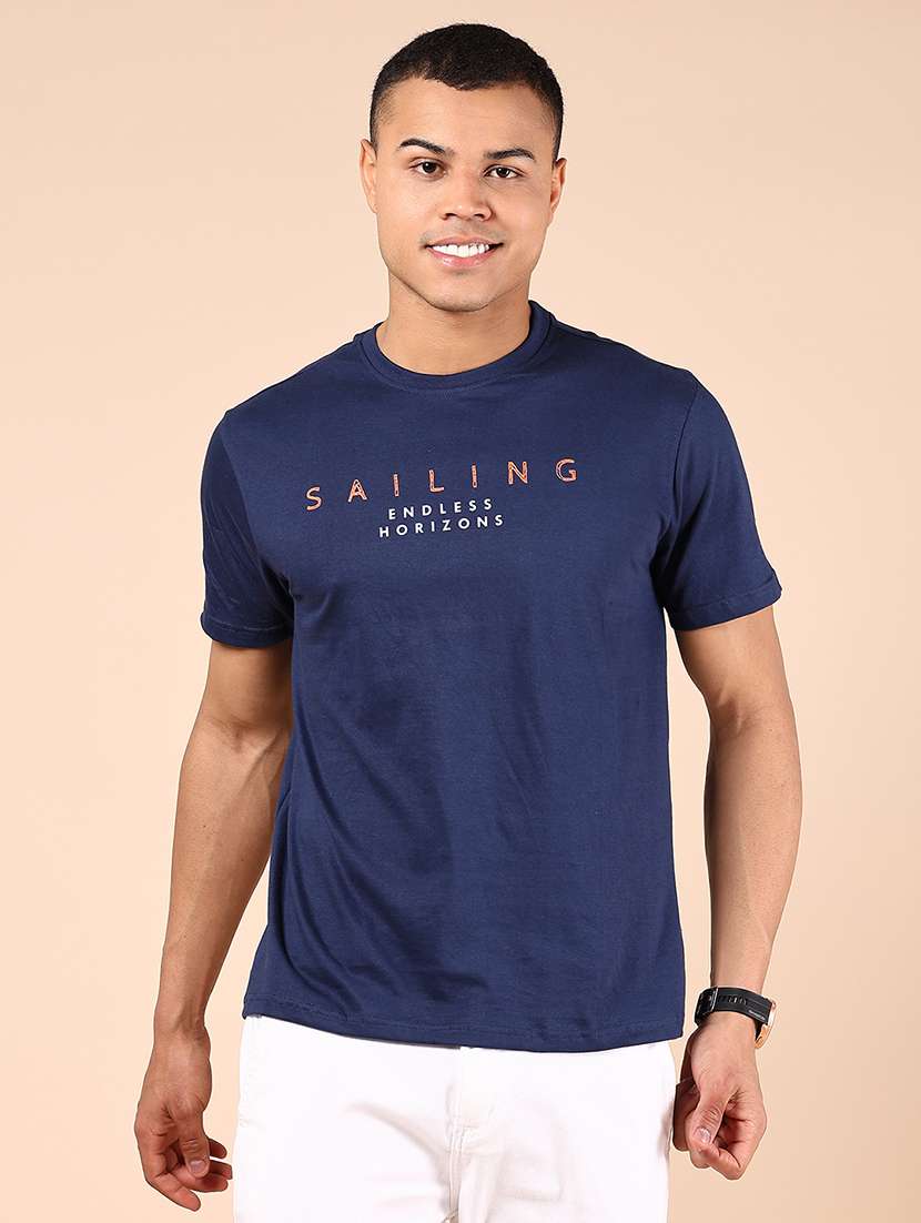 men printed short sleeve regular fit t-shirt - 21874413 -  Standard Image - 1