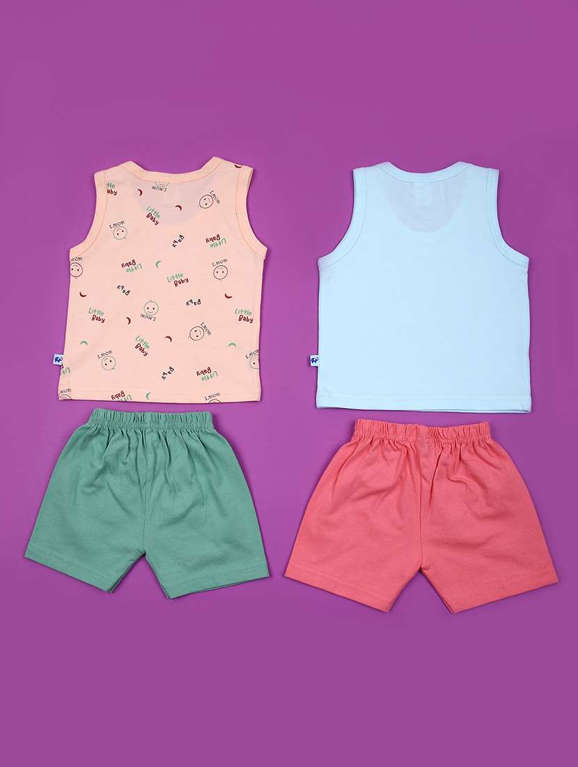 kids pack of 2 printed twin sets  - 21874422 -  Standard Image - 1