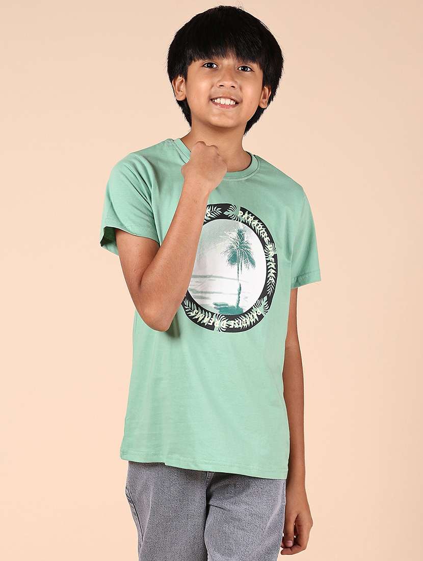 olive cotton single jersey tshirt - 21874456 - Standard Image - 1