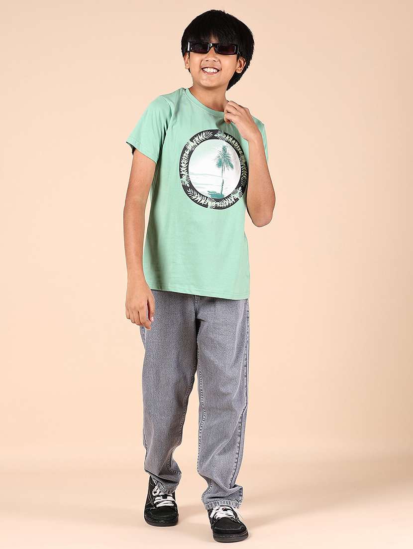 olive cotton single jersey tshirt - 21874456 - Standard Image - 4