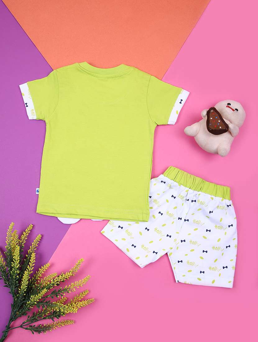 boys printed t-shirt and short set - 21874458 - Standard Image - 1