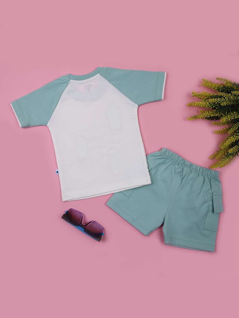 boys printed t-shirt and short set - 21874459 - Standard Image - 1