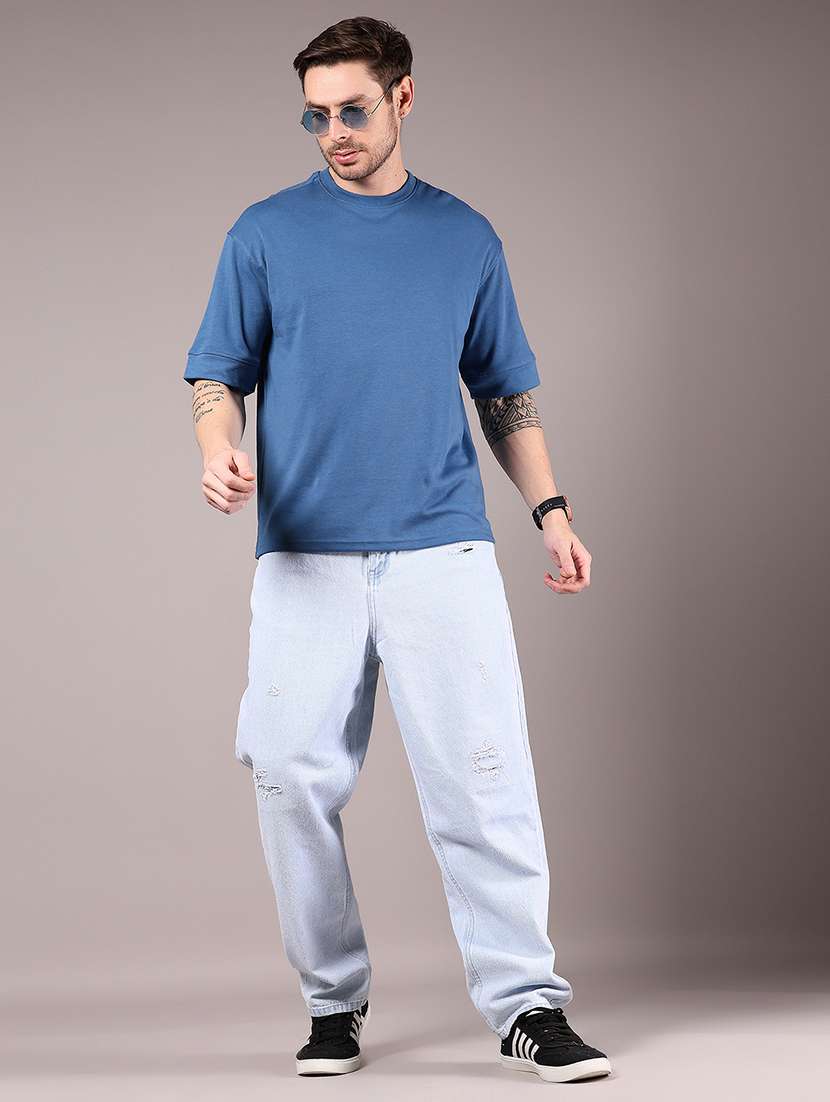 men solid short sleeve loose fit t-shirt - 21874468 -  Standard Image - 4