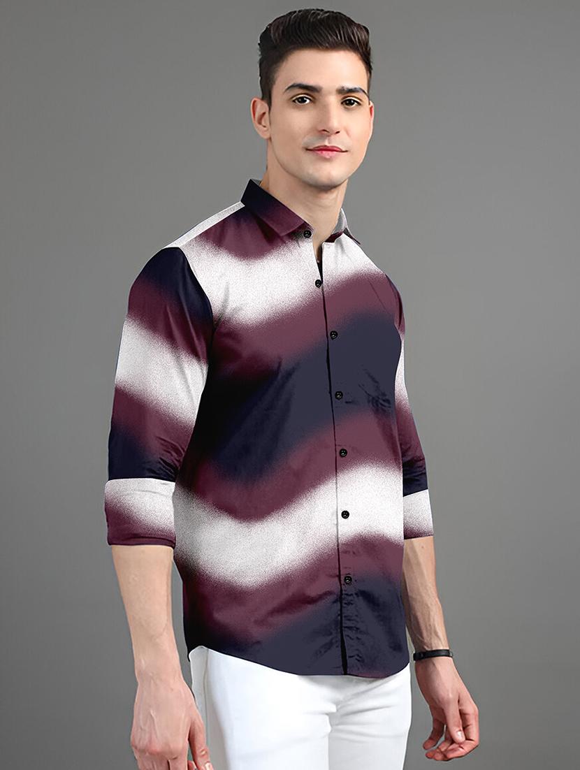 men printed short sleeve regular fit casual shirt - 21874551 -  Standard Image - 1