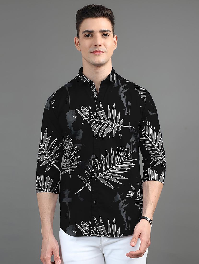 men printed long sleeves casual shirt - 21874555 - Zoom Image - 0