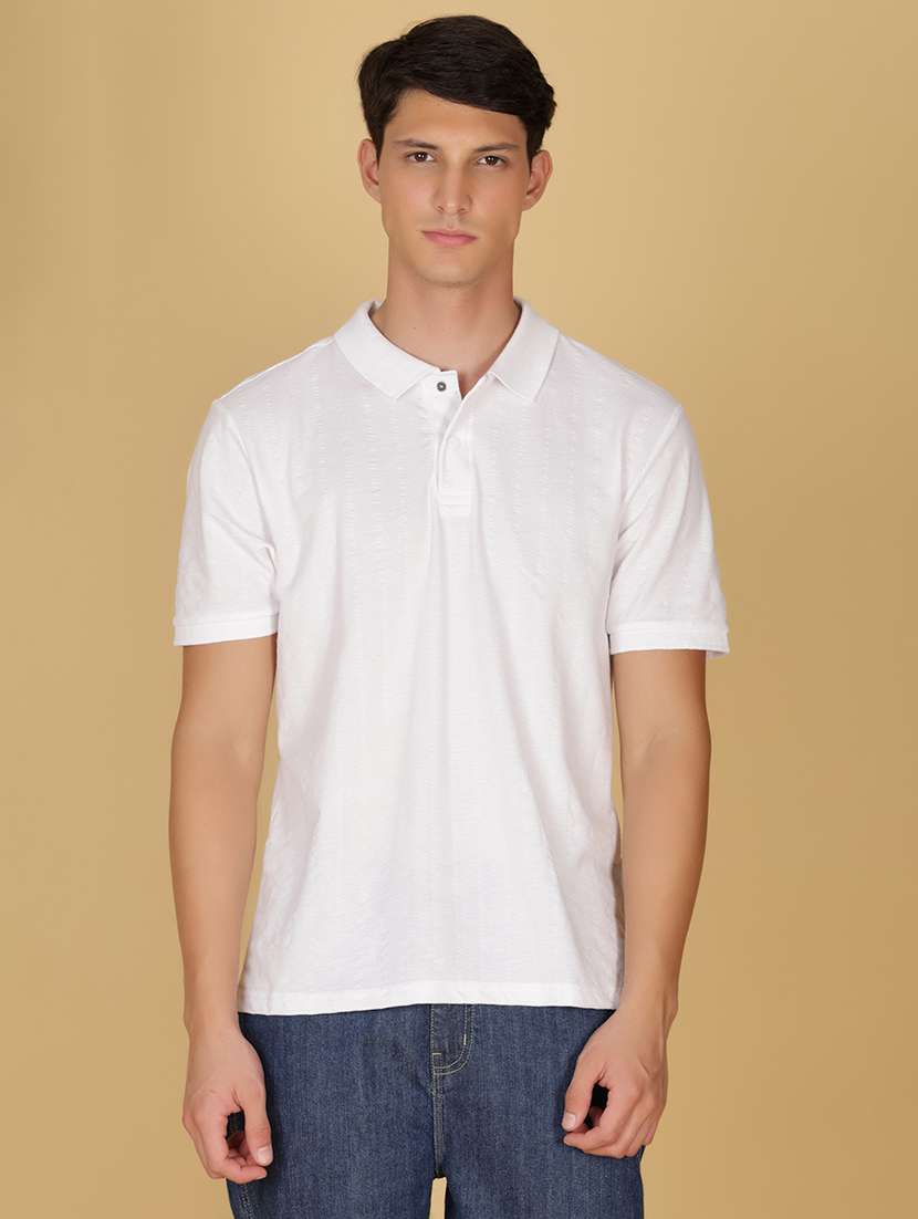 men solid short sleeve regular fit polo t-shirt - 21874695 - Standard Image - 1