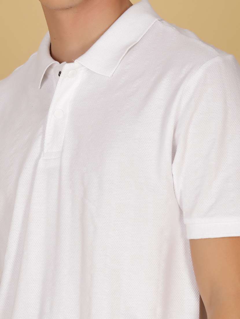men solid short sleeve regular fit polo t-shirt - 21874695 - Standard Image - 4