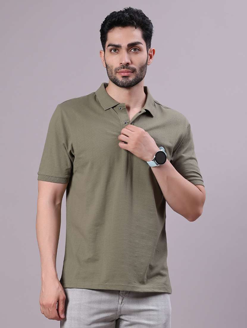 men solid short sleeve regular fit polo t-shirt - 21874696 -  Standard Image - 1