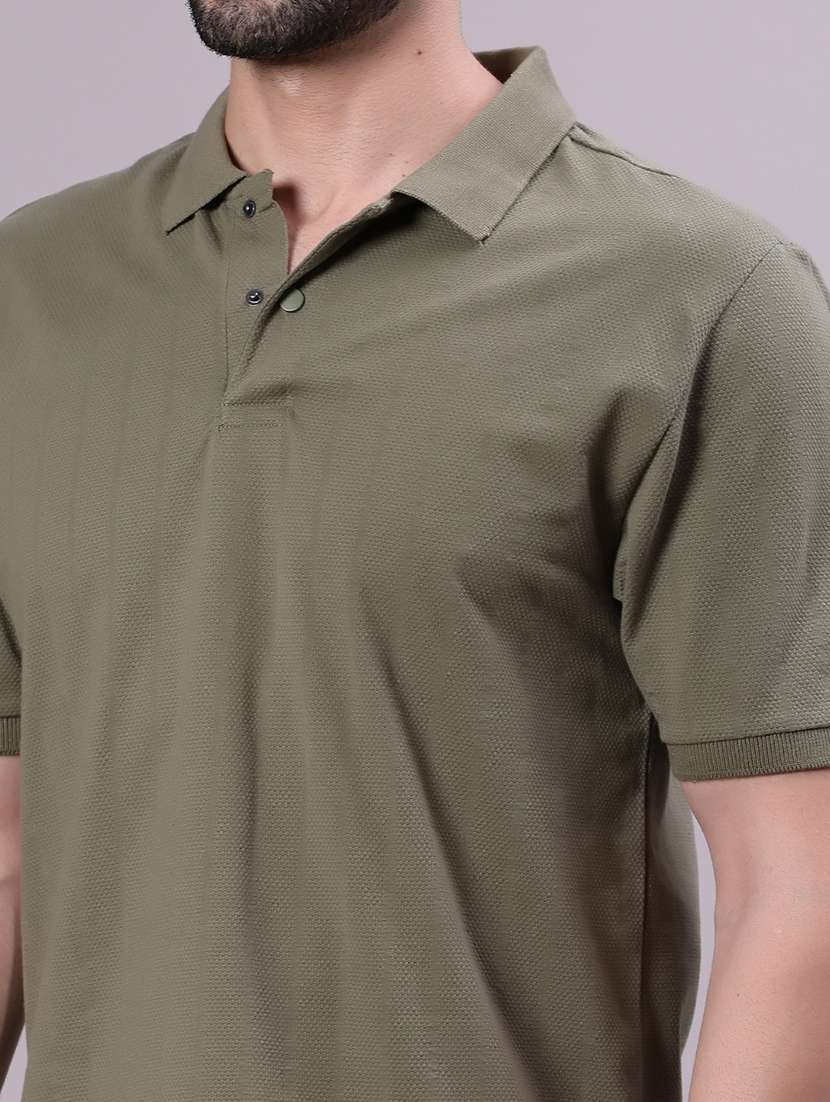 men solid short sleeve regular fit polo t-shirt - 21874696 -  Standard Image - 4