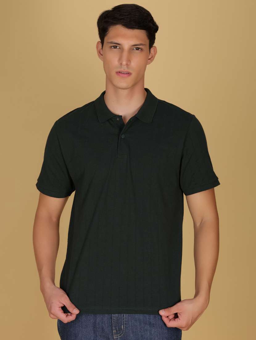 men solid short sleeve regular fit polo t-shirt - 21874698 -  Standard Image - 1