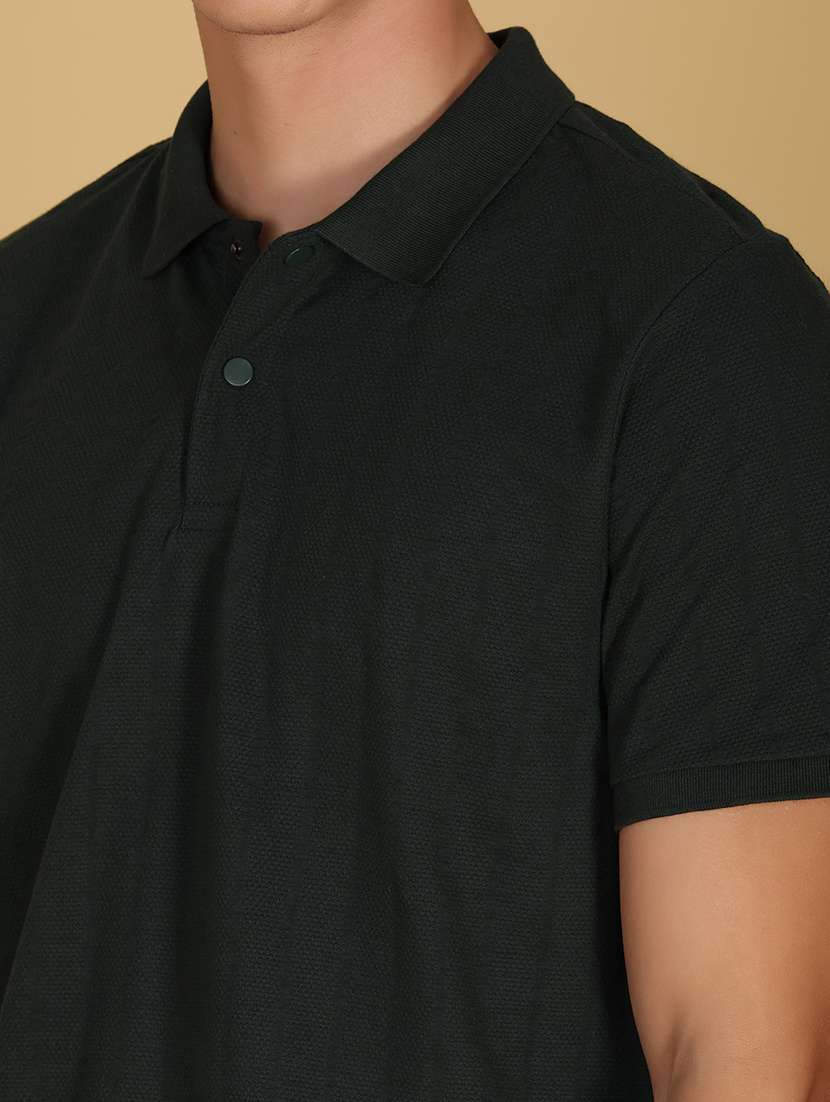men solid short sleeve regular fit polo t-shirt - 21874698 - Standard Image - 4