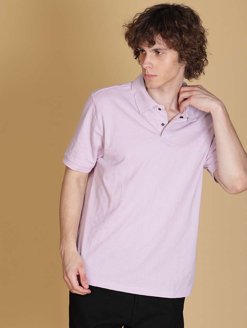 men solid short sleeve regular fit polo t-shirt - 21874699 -  Standard Image - 1