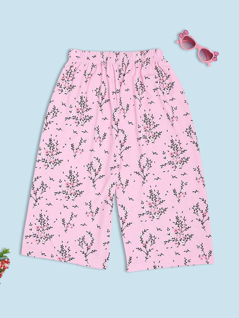 pink cotton blend shorts and threefourth - 21874731 -  Standard Image - 1