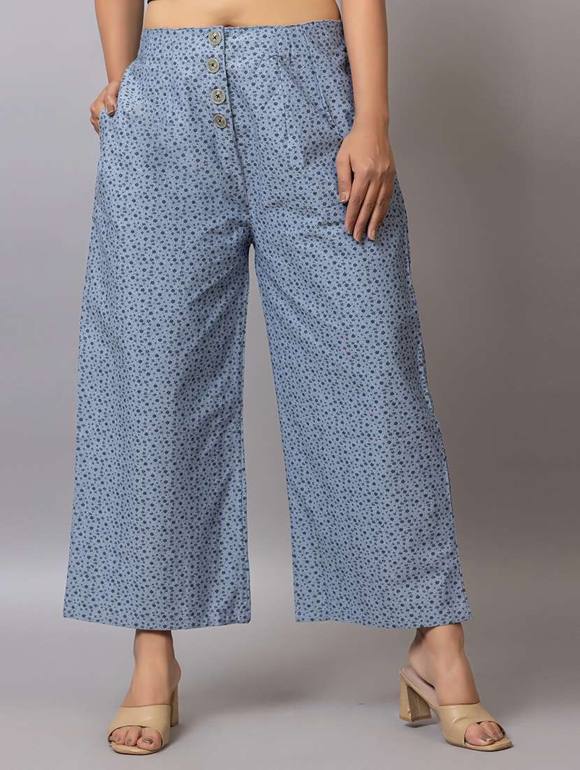 women printed mid rise ankle length trouser - 21874765 - Zoom Image - 0
