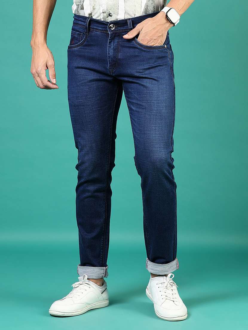 men washed mid rise full length jean - 21878603 -  Standard Image - 1