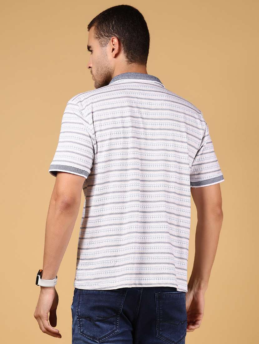 white cotton all over print tshirt - 21879134 -  Standard Image - 1