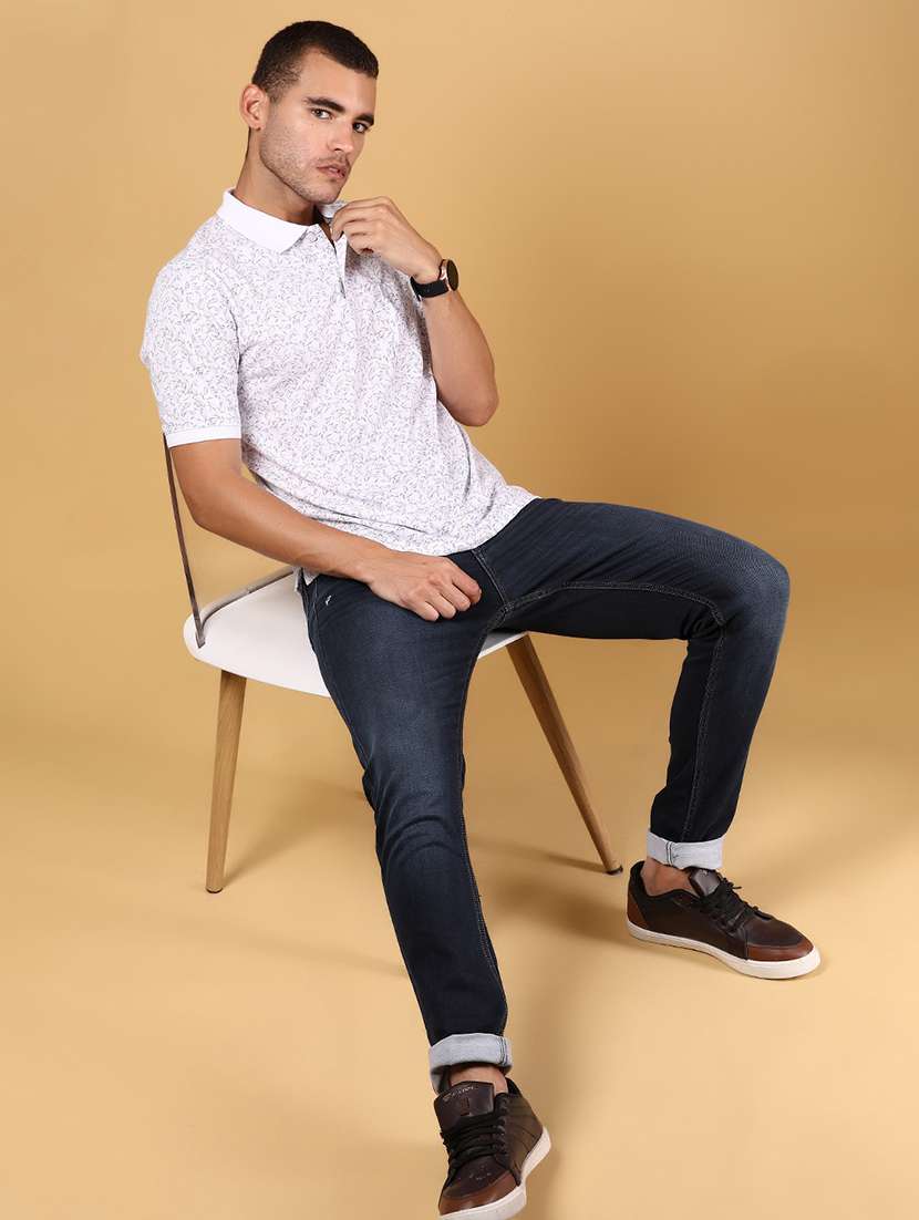 men printed short sleeve regular fit polo t-shirt - 21879176 -  Standard Image - 4