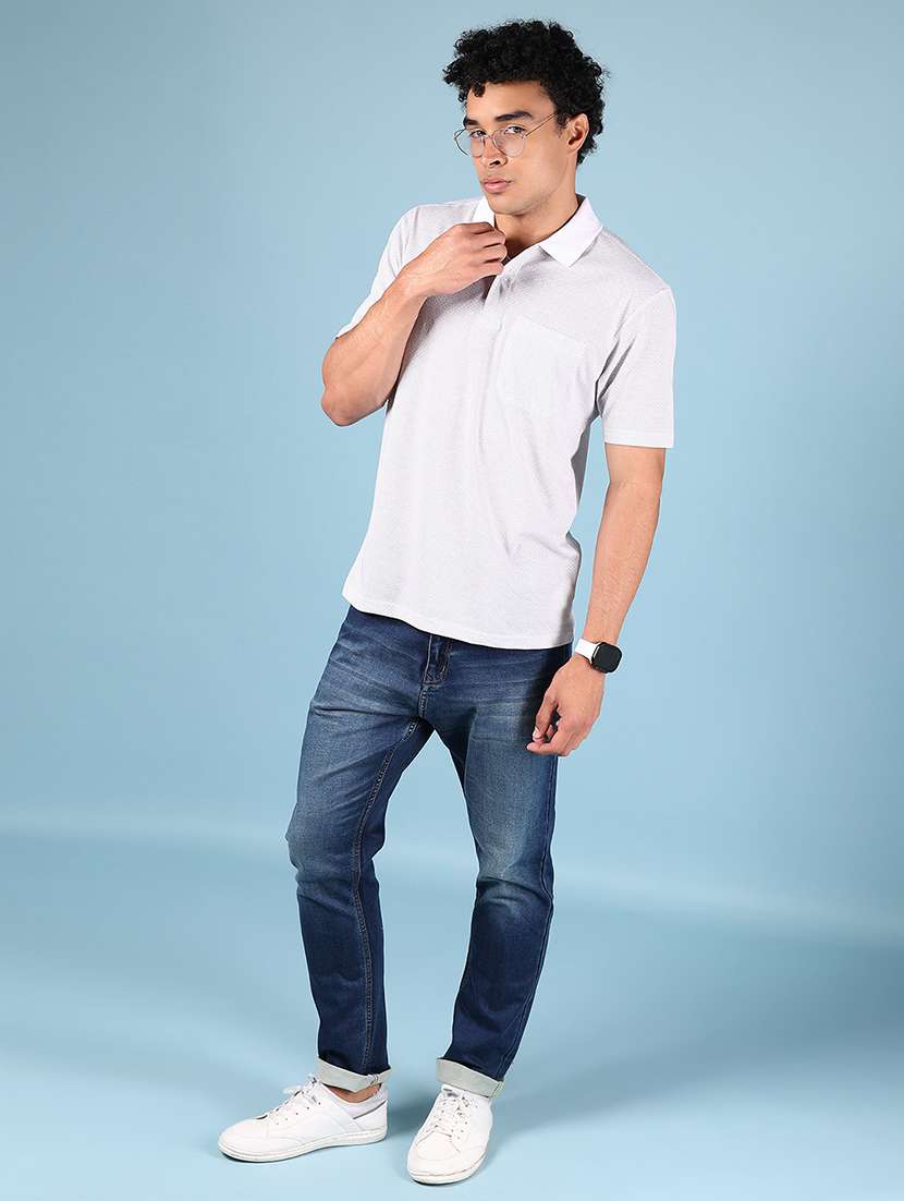 men printed short sleeve regular fit polo t-shirt - 21879177 -  Standard Image - 4