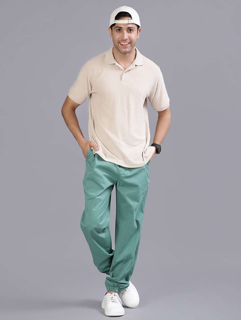 men solid mid rise relaxed fit jogger - 21880768 -  Standard Image - 4