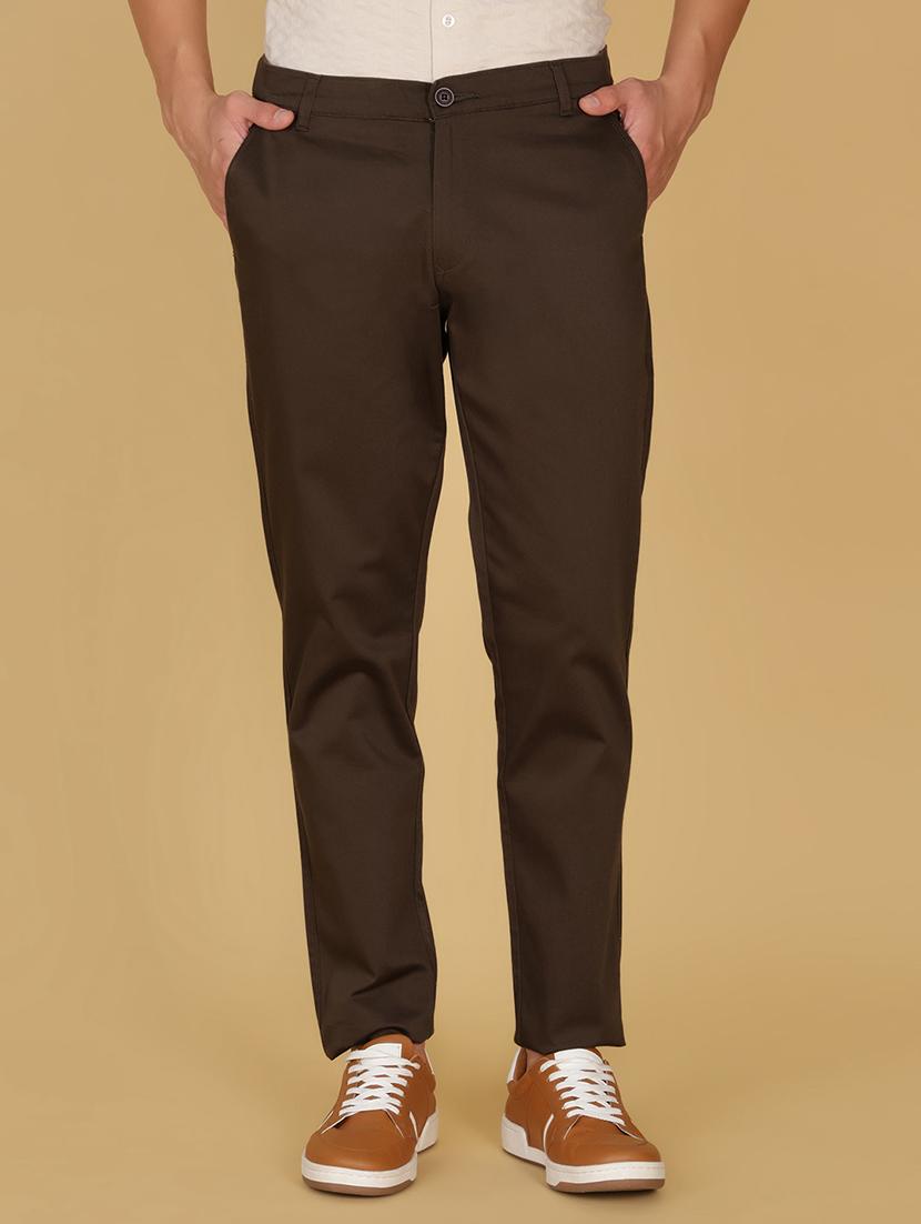 men solid mid rise straight fit chinos  - 21880774 -  Standard Image - 1
