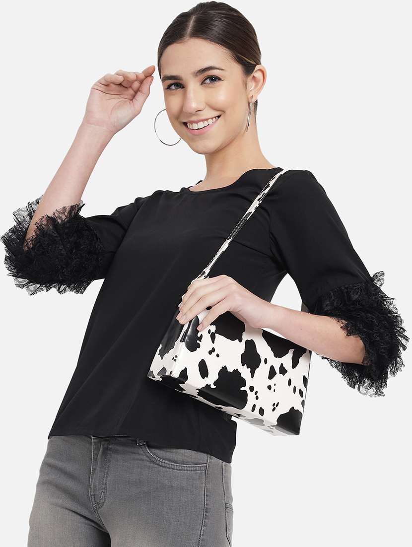 women solid round neck regular top