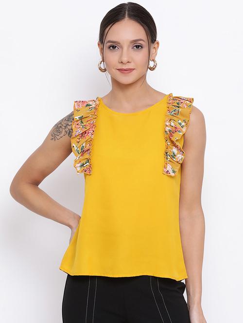 women solid sleeveless regular top - 21880876 -  Standard Image - 0