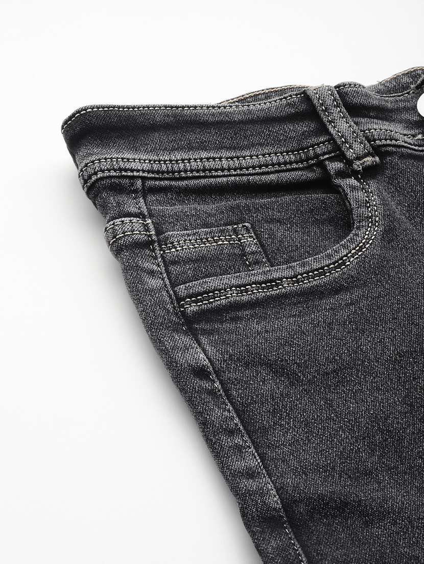 women solid mid rise denim cargo - 21880956 -  Standard Image - 4