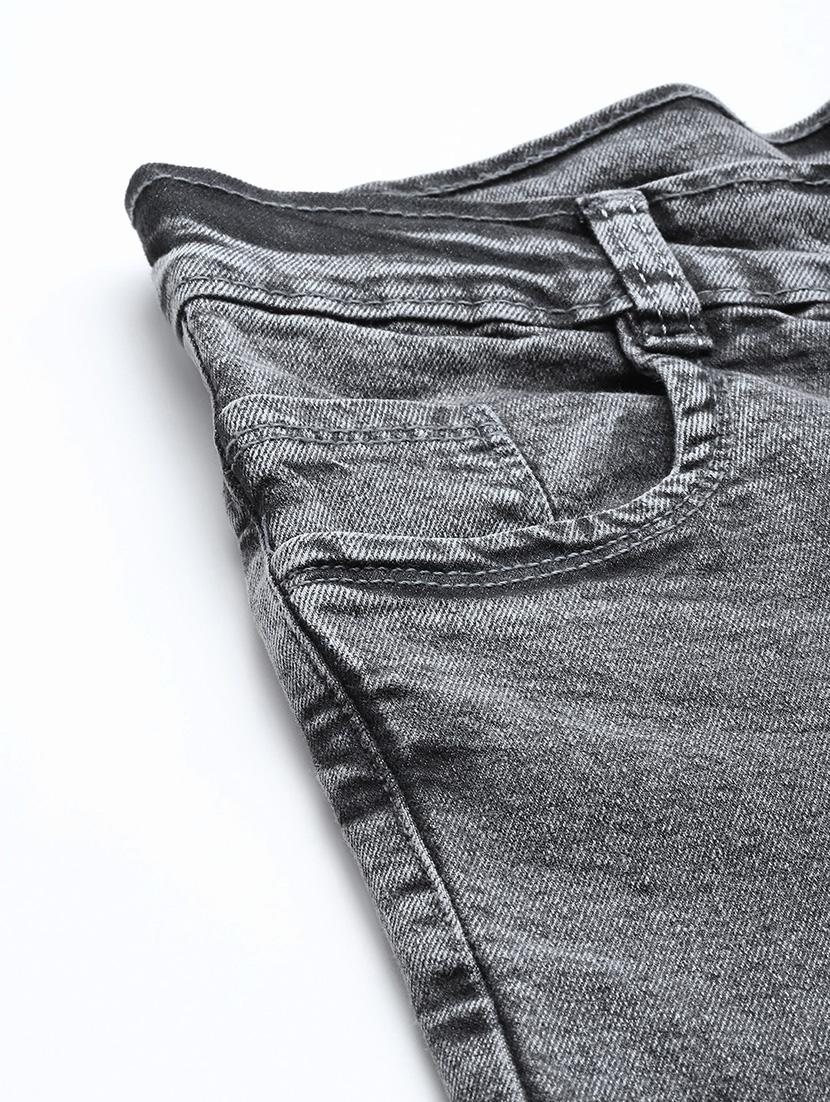 women solid high rise straight fit jean - 21880978 - Standard Image - 4