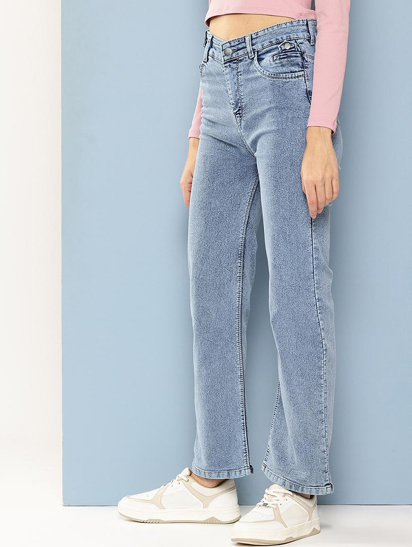 women solid mid rise bootcut jean - 21880988 -  Standard Image - 1