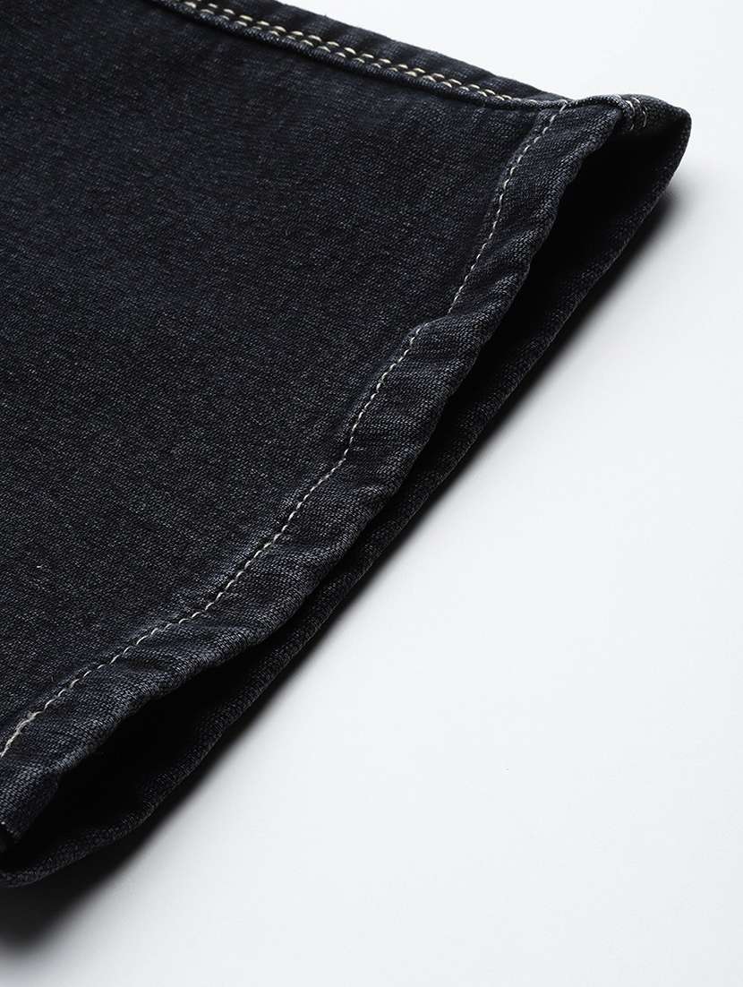 women solid mid rise denim cargo - 21880991 -  Standard Image - 6