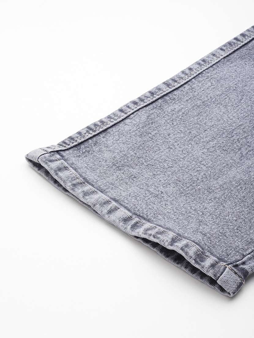 women solid high rise denim cargo - 21881003 -  Standard Image - 6