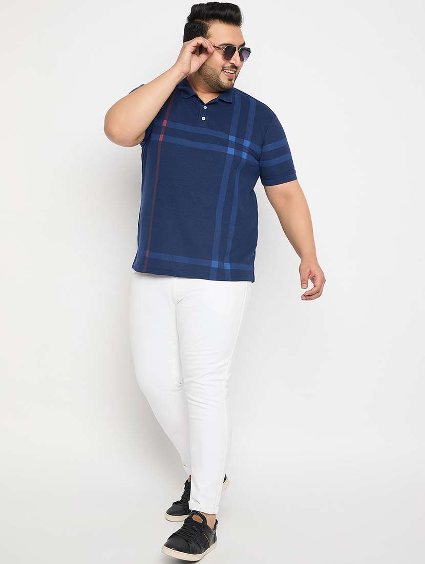 men checked short sleeve regular fit polo t-shirt - 21881047 -  Standard Image - 4