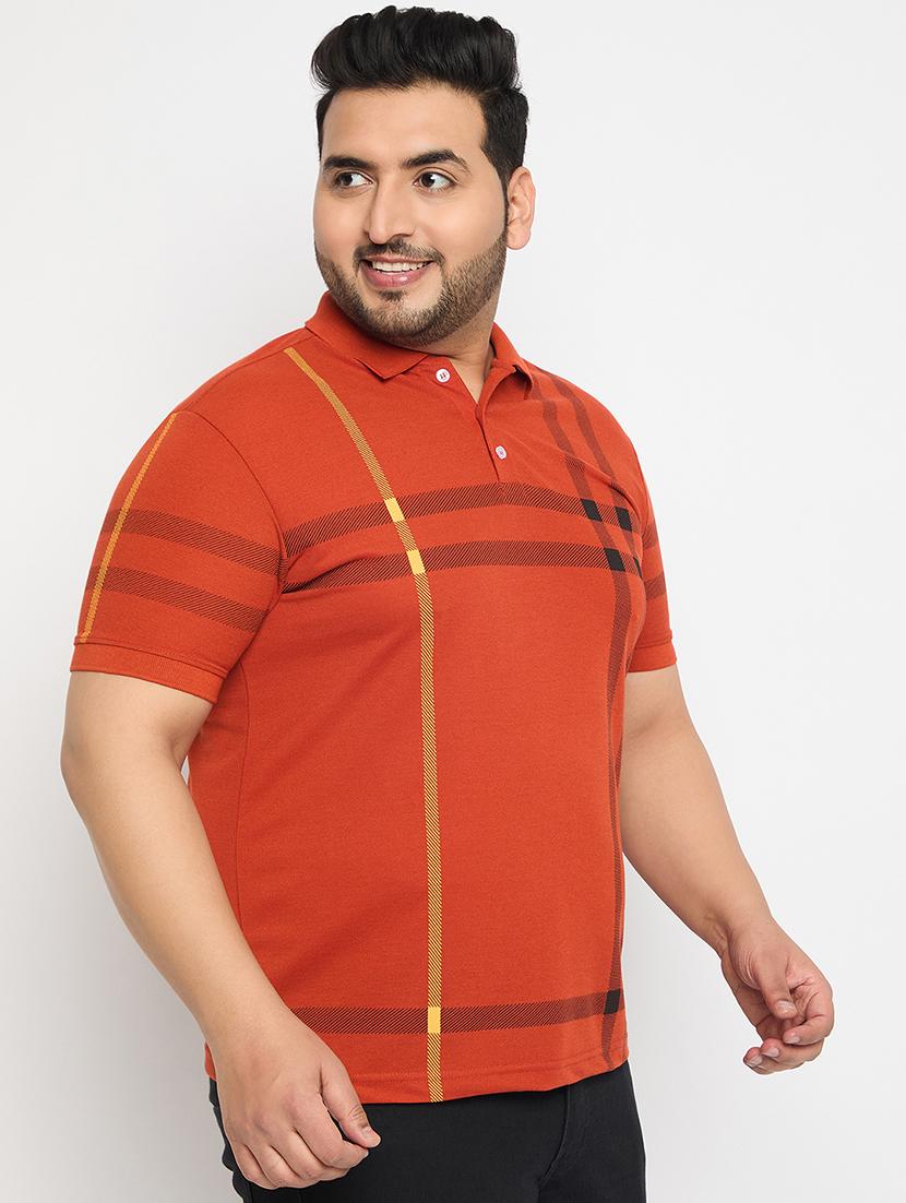 men checked short sleeve regular fit polo t-shirt - 21881048 - Standard Image - 1