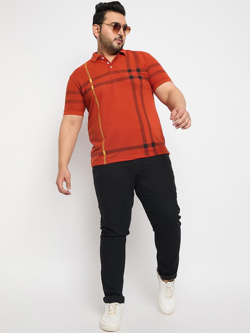 men checked short sleeve regular fit polo t-shirt - 21881048 - Standard Image - 4