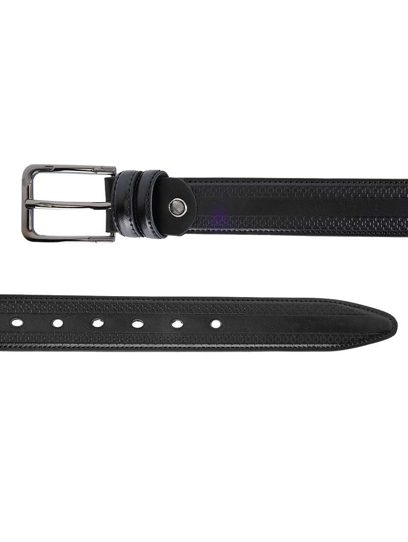 men black pin buckle closure belt - 21881230 -  Standard Image - 4