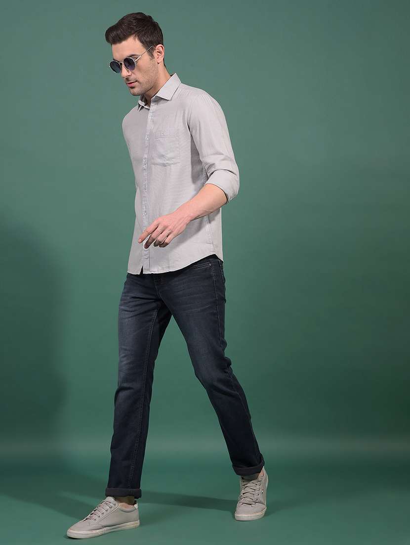 men washed mid rise full length denim jeans - 21881259 -  Standard Image - 4