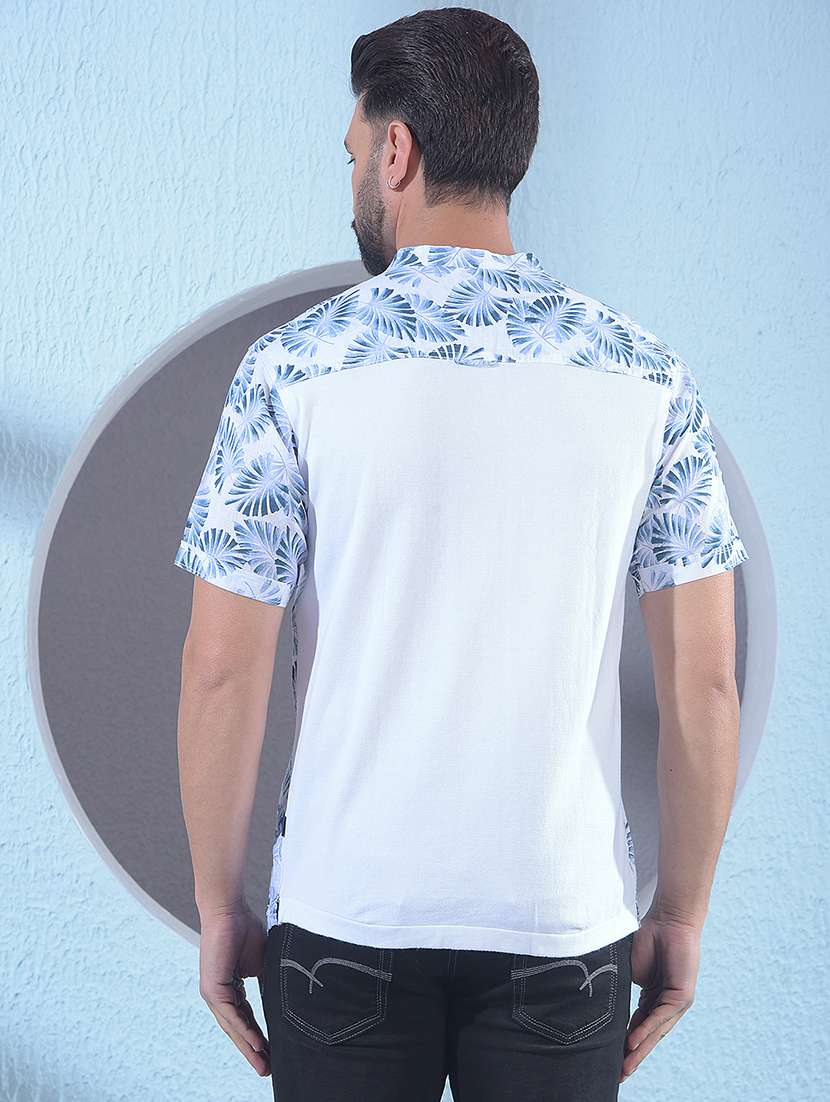 men printed short sleeve short kurta - 21881269 -  Standard Image - 4