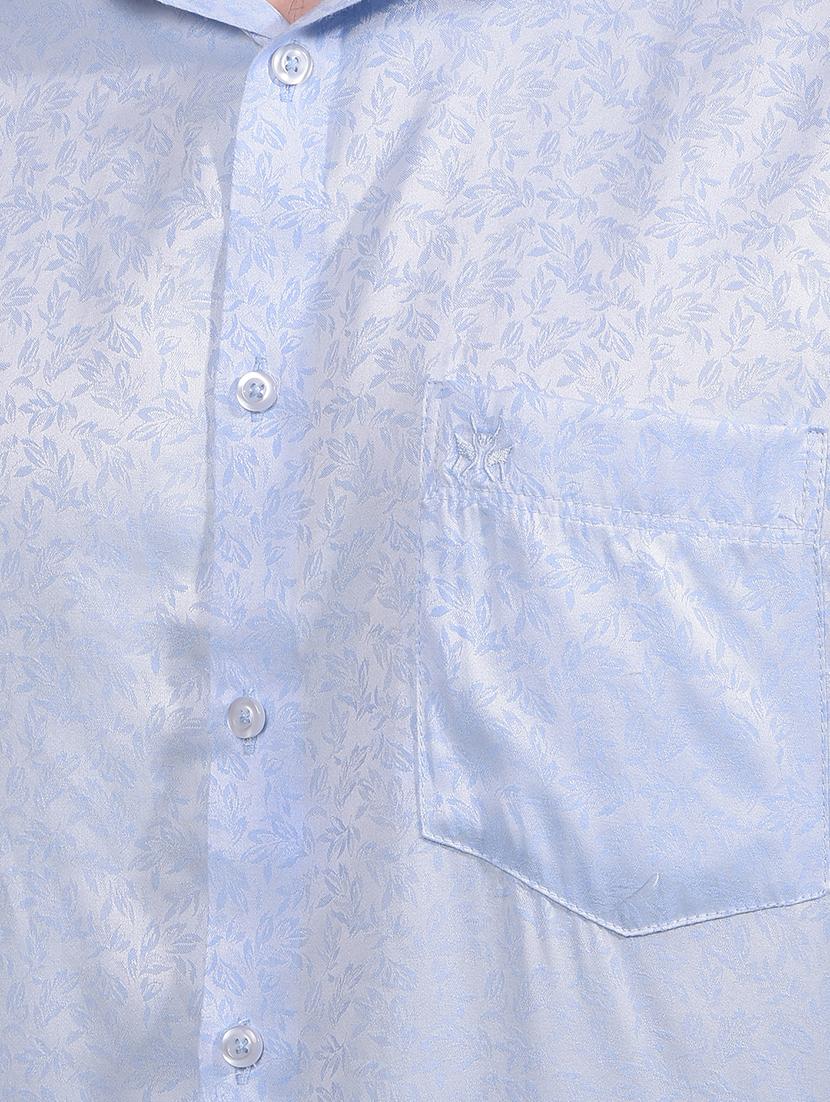men printed long sleeve slim fit casual shirt - 21881309 - Standard Image - 4