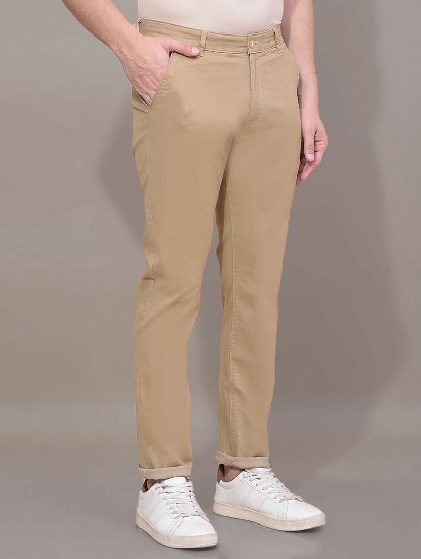 men self design mid rise chinos casual trouser - 21881383 -  Standard Image - 1