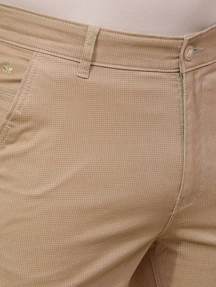 men self design mid rise chinos casual trouser - 21881383 -  Standard Image - 4