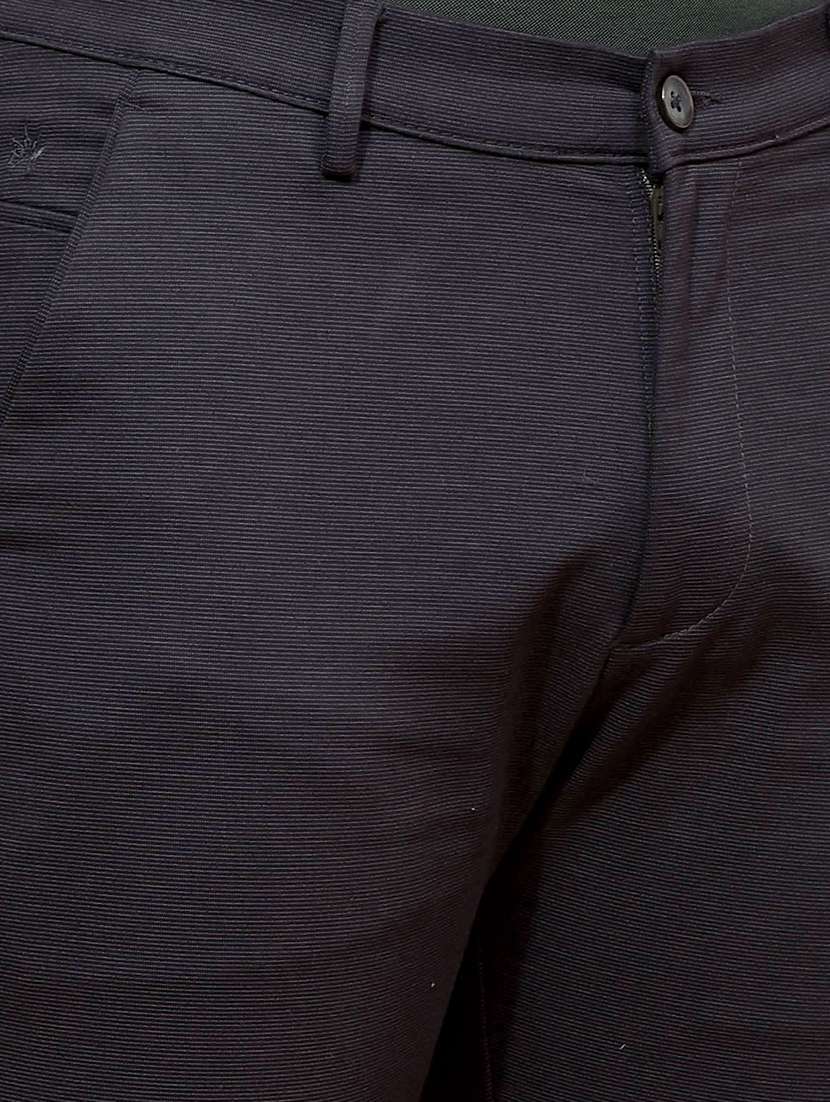 men solid mid rise slim fit chinos casual trouser - 21881389 - Standard Image - 4
