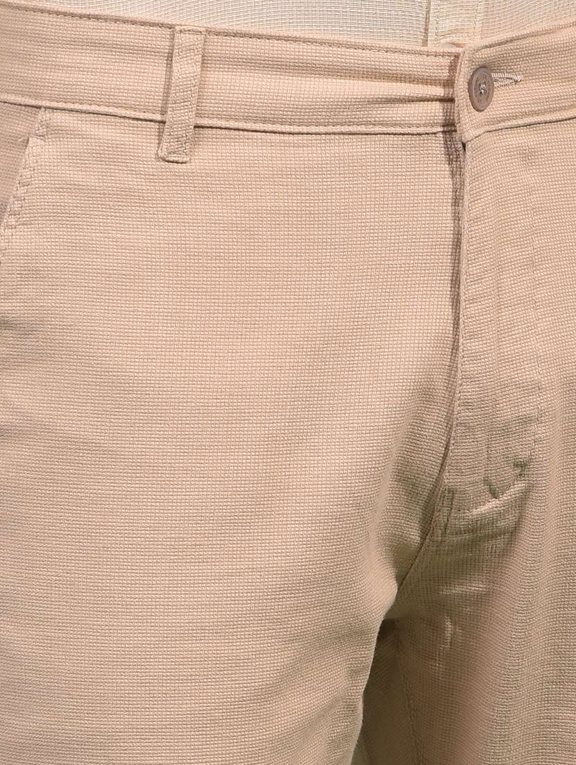 men solid mid rise slim fit chinos casual trouser - 21881391 -  Standard Image - 4