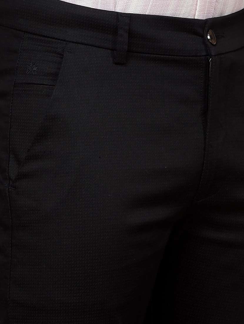 men solid mid rise slim fit chinos casual trouser - 21881407 -  Standard Image - 4