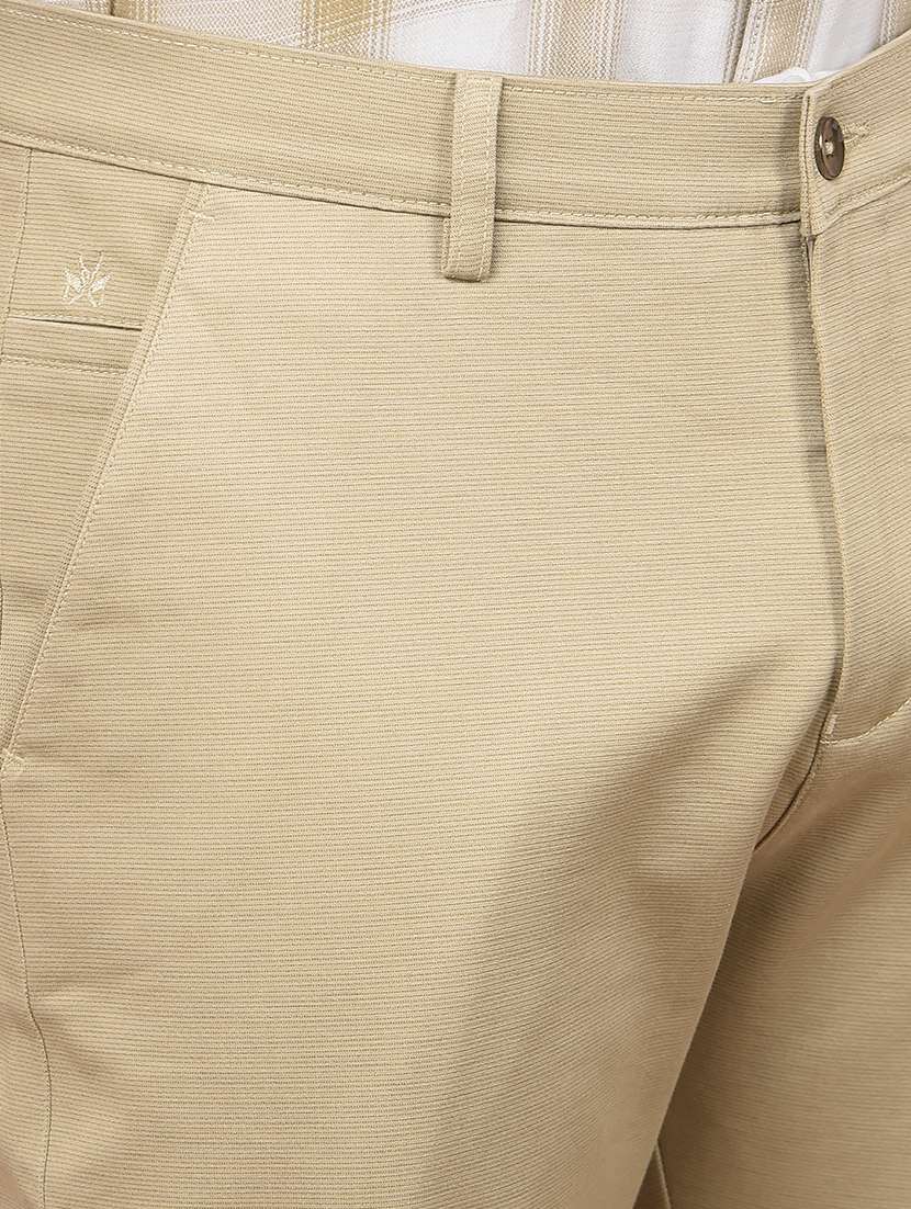 men solid mid rise regular fit chinos casual trouser - 21881409 -  Standard Image - 4